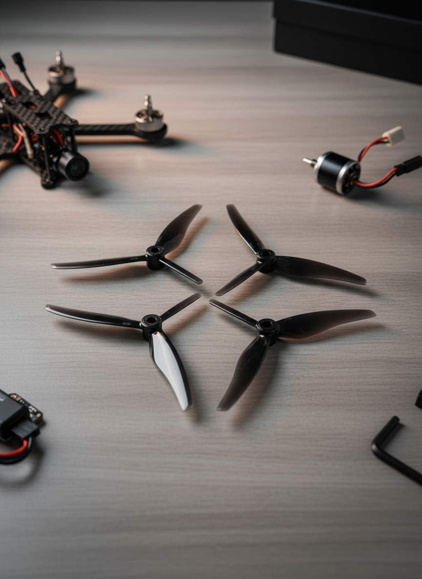 Миниатюра Пропеллер Gemfan SBANG 4934 CW, 4.9 х 3.4 дюйма , 3-лоп., Midnight Black, 2 пары 1