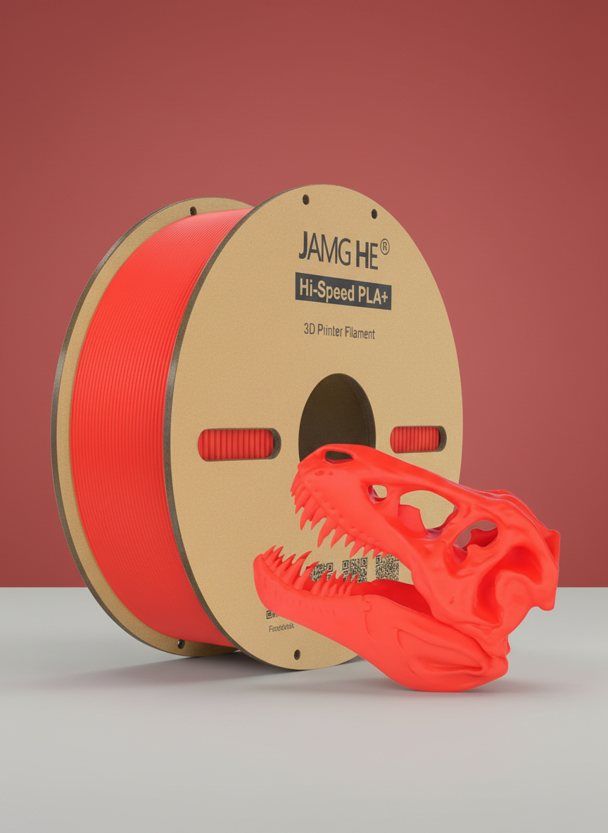 Миниатюра Пластик PLA+ Hi-Speed  1кг Красный 1