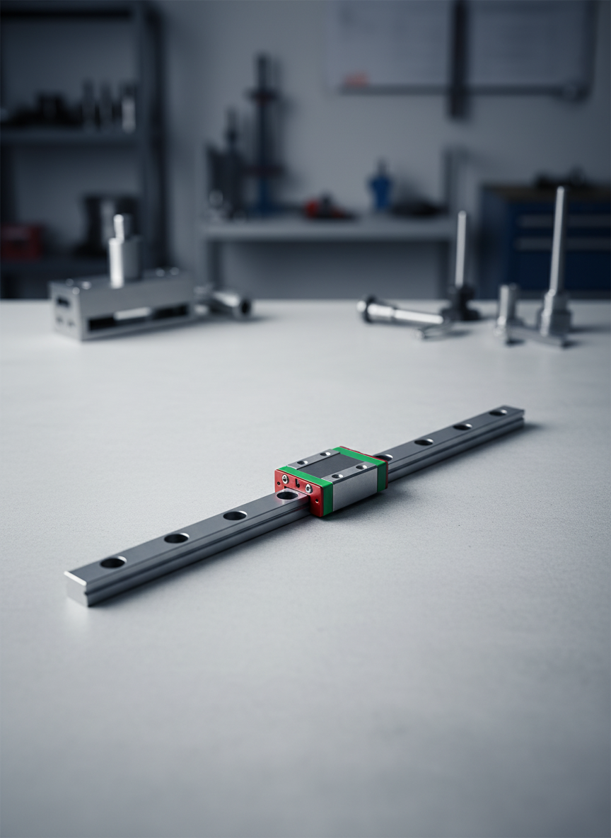 Миниатюра Рельс MGN9 300 мм с кареткой MGN9H из нерж. стали 1