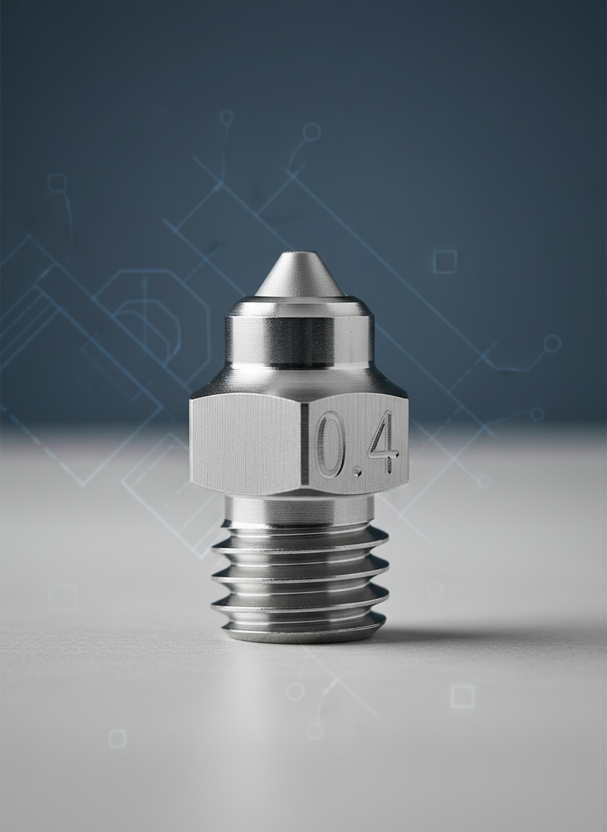 Миниатюра Сопло MK8 медное с каленой вставкой 1