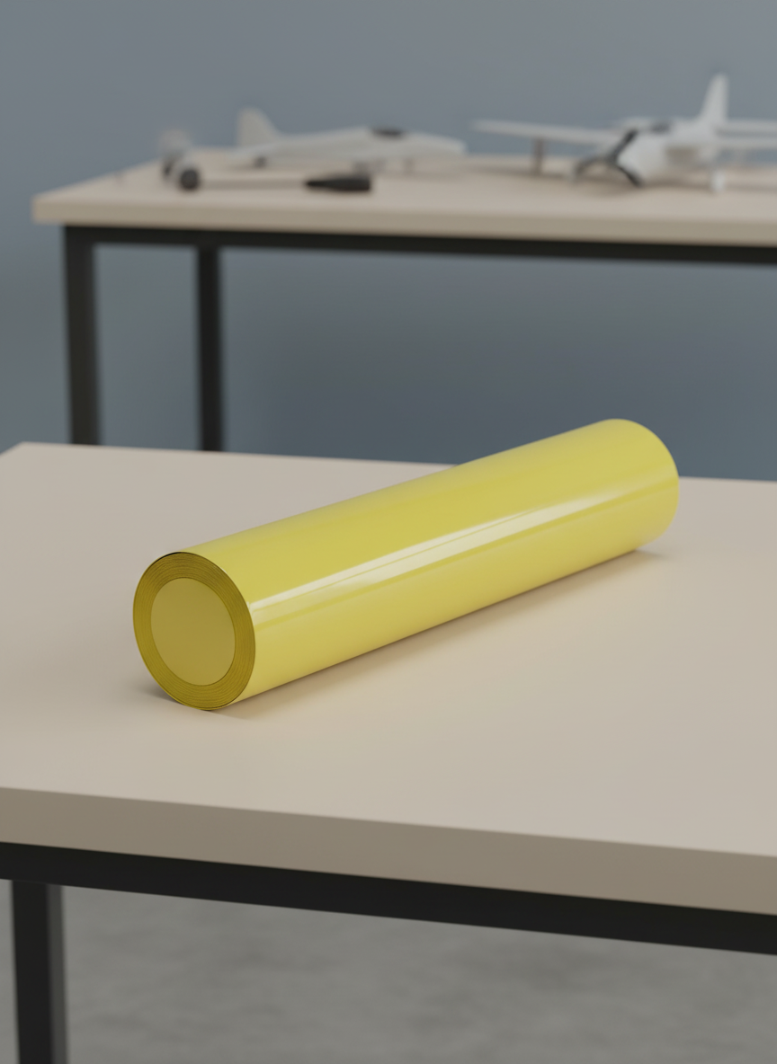 Миниатюра Пленка для обтяжки авиамоделей Haoye, светло-желтая 2