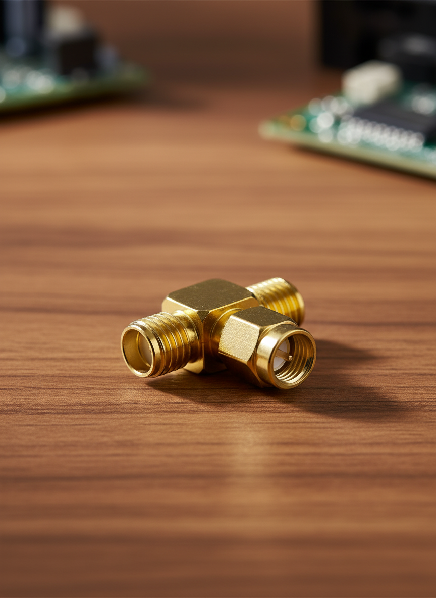 Миниатюра Высокочастотный переходник SMA-Male на 2x SMA-Female 1