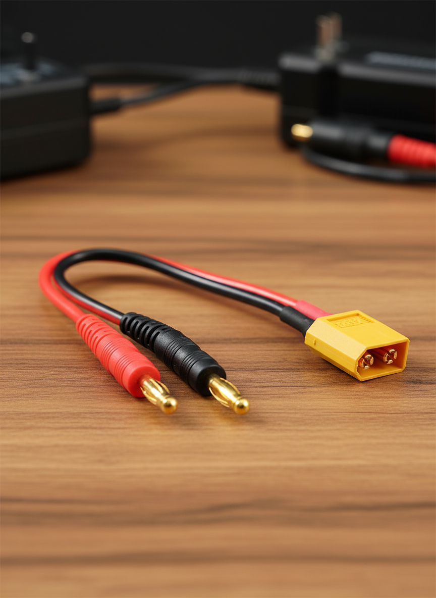 Миниатюра Кабель XT60 12AWG для зарядного устройства, 15 см 1