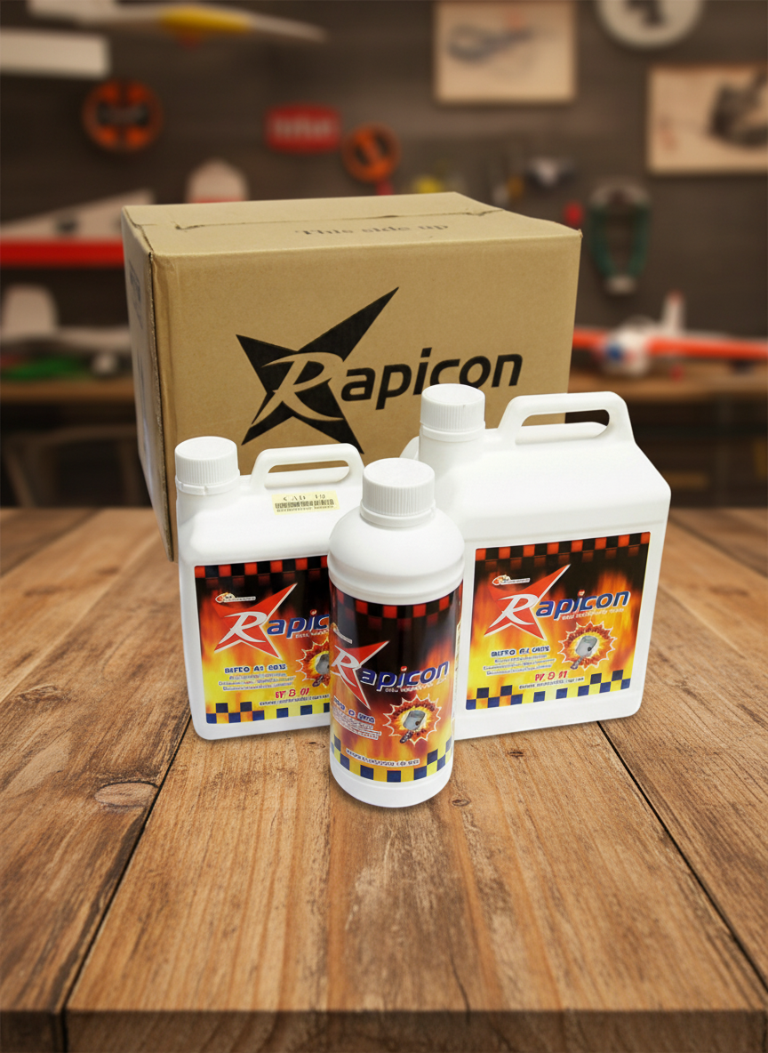 Миниатюра Топливо Rapicon FAI F2D 5A (8%Castor+7%Synthetic) 4л (коробка 4шт) 1