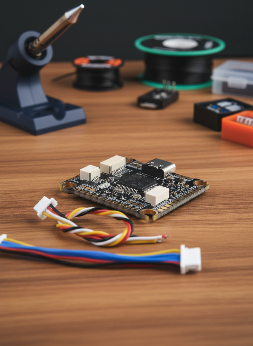 Миниатюра Полётный контроллер DakeFPV F405 (STM32F405, 3–12S, 16MB Blackbox, Betaflight) 1