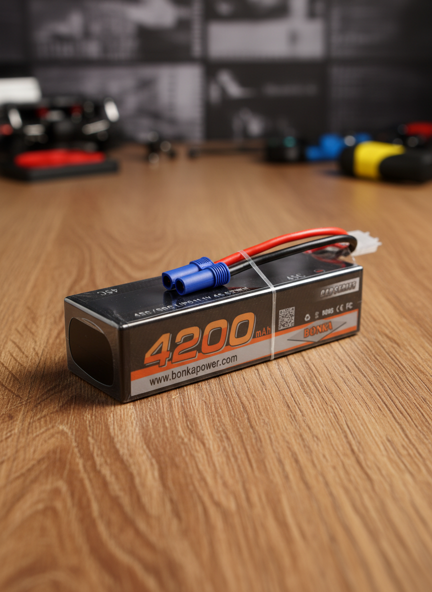 Миниатюра Аккумулятор LiPo Bonka 4200 mAh 45C 11.1 V с кейсом 1