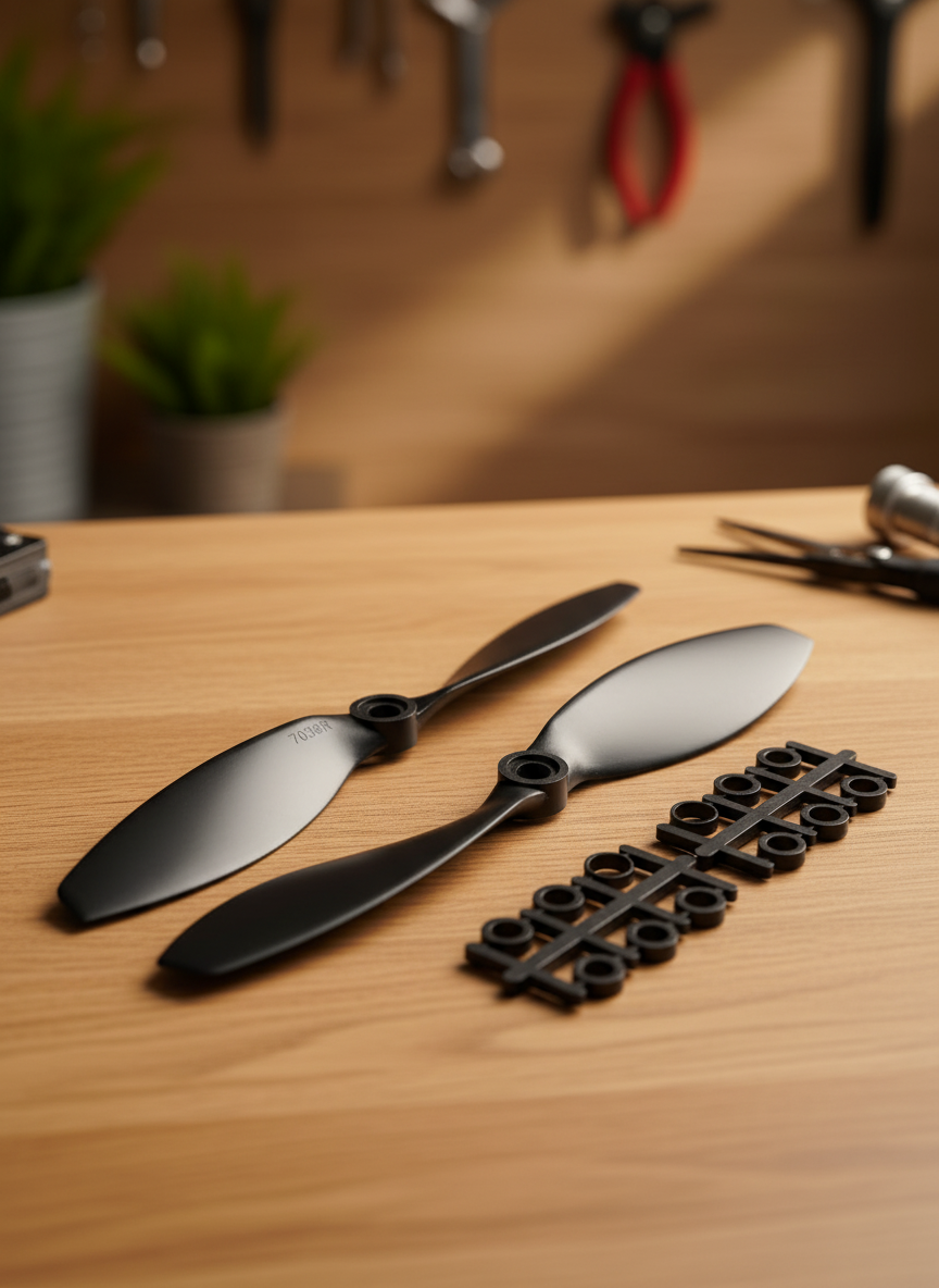 Миниатюра Пропеллеры Gemfan Carbon Nylon MR 1045 10 x 4.5 дюймов, для квадрокоптеров, 1 пара 1