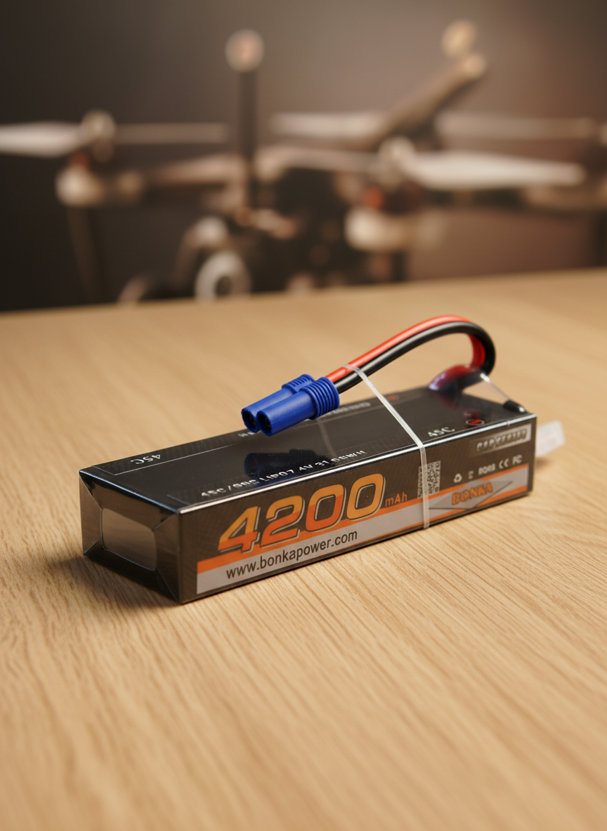 Миниатюра Аккумулятор LiPo Bonka 4200 mAh 45C 7.4 V с кейсом 1