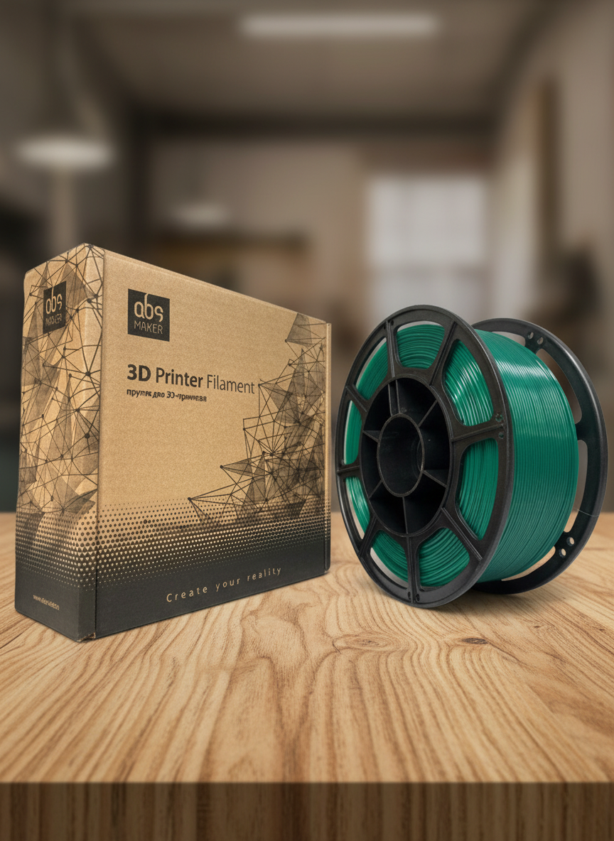 Миниатюра Пластик PETG 1кг (зеленый) от ABSmaker 1