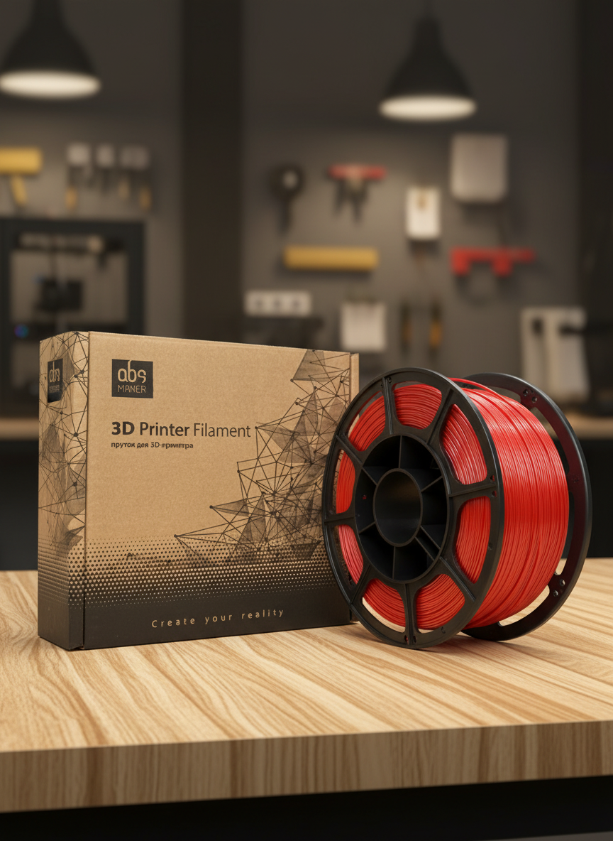 Миниатюра Пластик PETG 1кг (красный) от ABSmaker 1