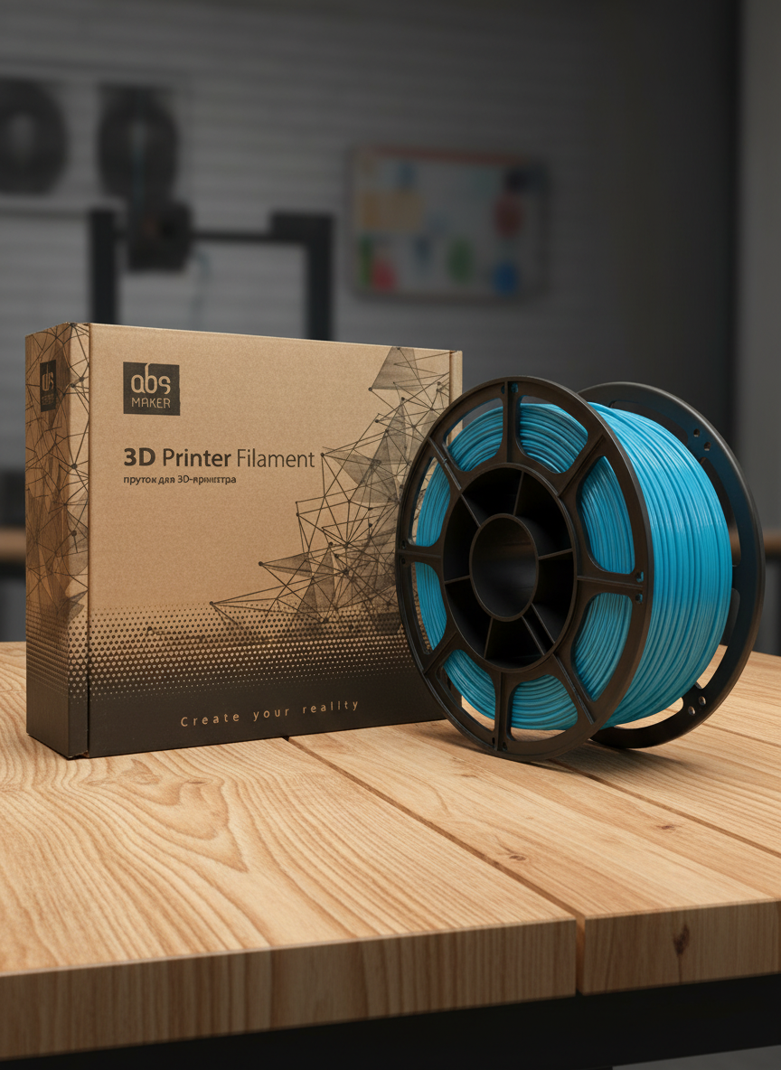 Миниатюра Пластик PETG 1кг (голубой) от ABSmaker 1