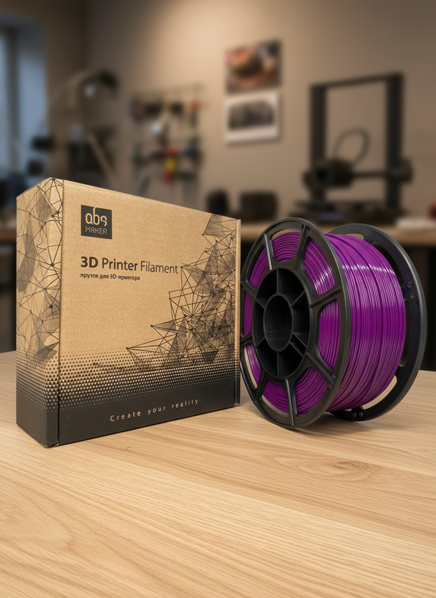 Миниатюра Пластик PETG 1кг (фиолетовый) от ABSmaker 1