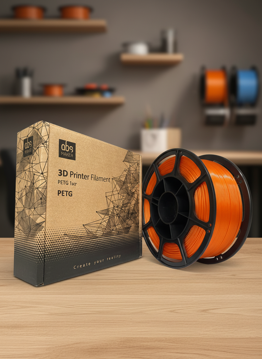 Миниатюра Пластик PETG 1кг (оранжевый) от ABSmaker 1
