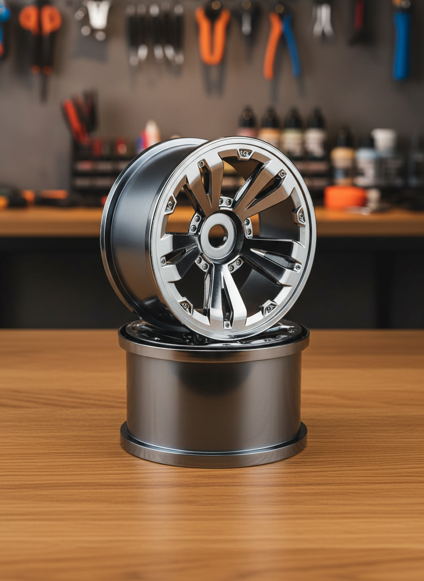 Миниатюра Диски ARRMA Kraton 5-Spoke Черный Хром 97x66 мм 2 шт 1