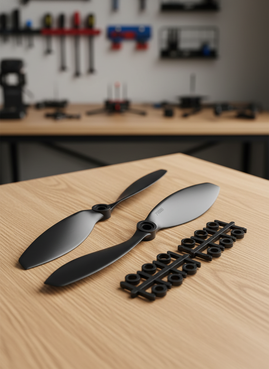 Миниатюра Пропеллеры Gemfan Carbon Nylon MR 1145 11 x 4.5 дюймов, для квадрокоптеров, 1 пара 1