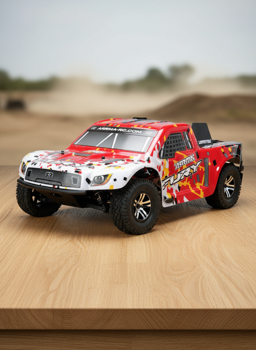 Миниатюра Шорт-корс трак  ARRMA Fury MEGA 2WD 1/10 водонепроницаемая, красная 1
