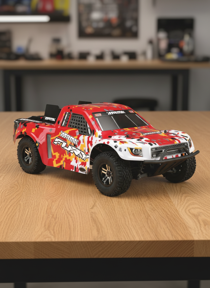 Миниатюра Шорт-корс трак  ARRMA Fury MEGA 2WD 1/10 водонепроницаемая, красная 2