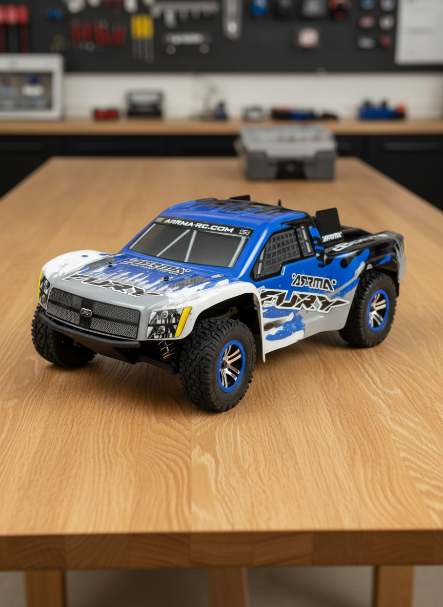 Миниатюра Шорт-корс трак Arrma Fury 2WD RTR масштаб 1:10 2.4G синий AR102533 2