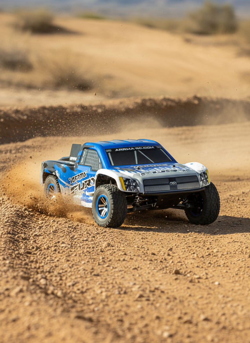 Миниатюра Шорт-корс трак Arrma Fury 2WD RTR масштаб 1:10 2.4G синий AR102533 1