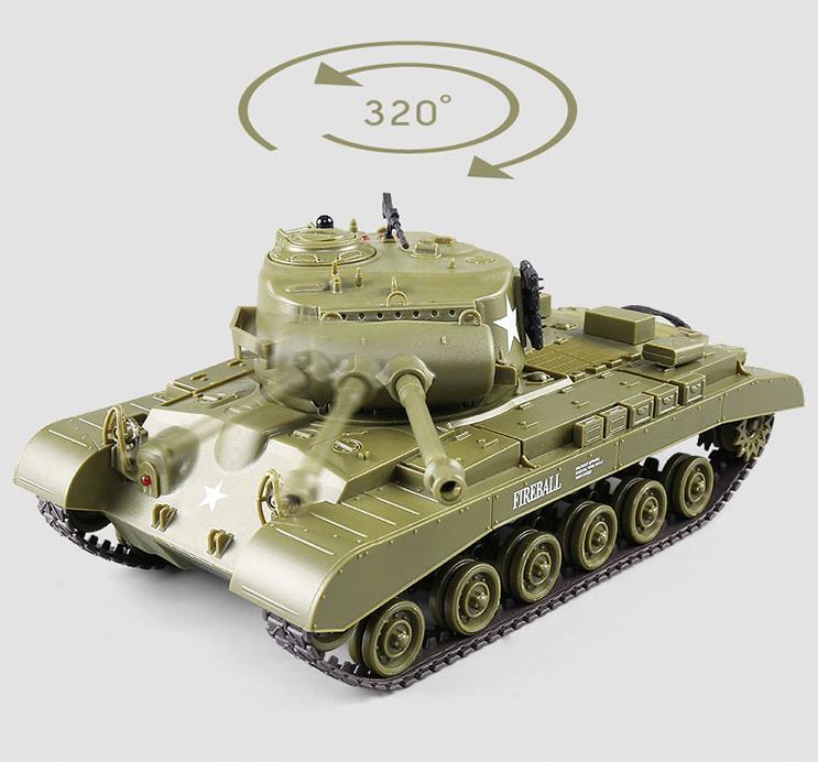 Миниатюра Танковый бой Heng Long Sherman vs Pershing M26 1/30 5