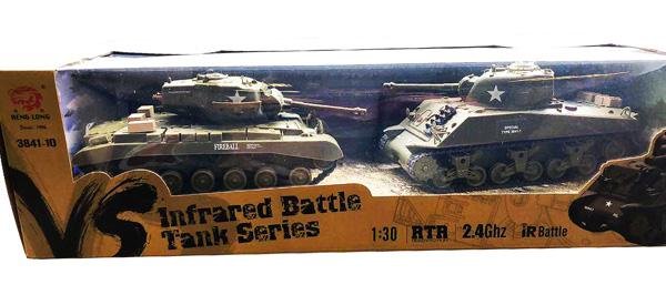 Миниатюра Танковый бой Heng Long Sherman vs Pershing M26 1/30 10