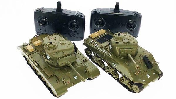 Миниатюра Танковый бой Heng Long Sherman vs Pershing M26 1/30 14