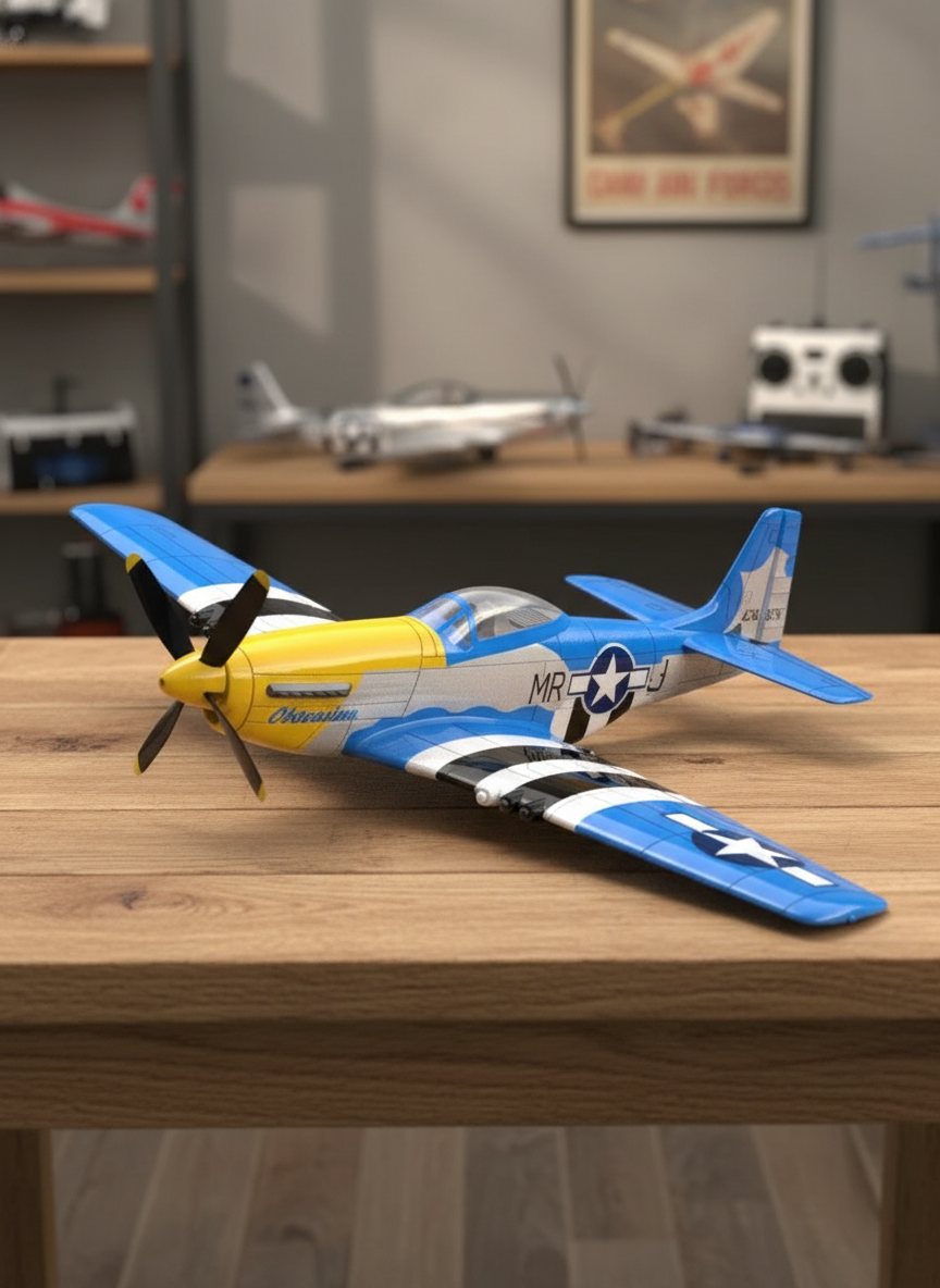 Миниатюра Радиоуправляемый самолет Volantex Mustang P-51 RTF 2