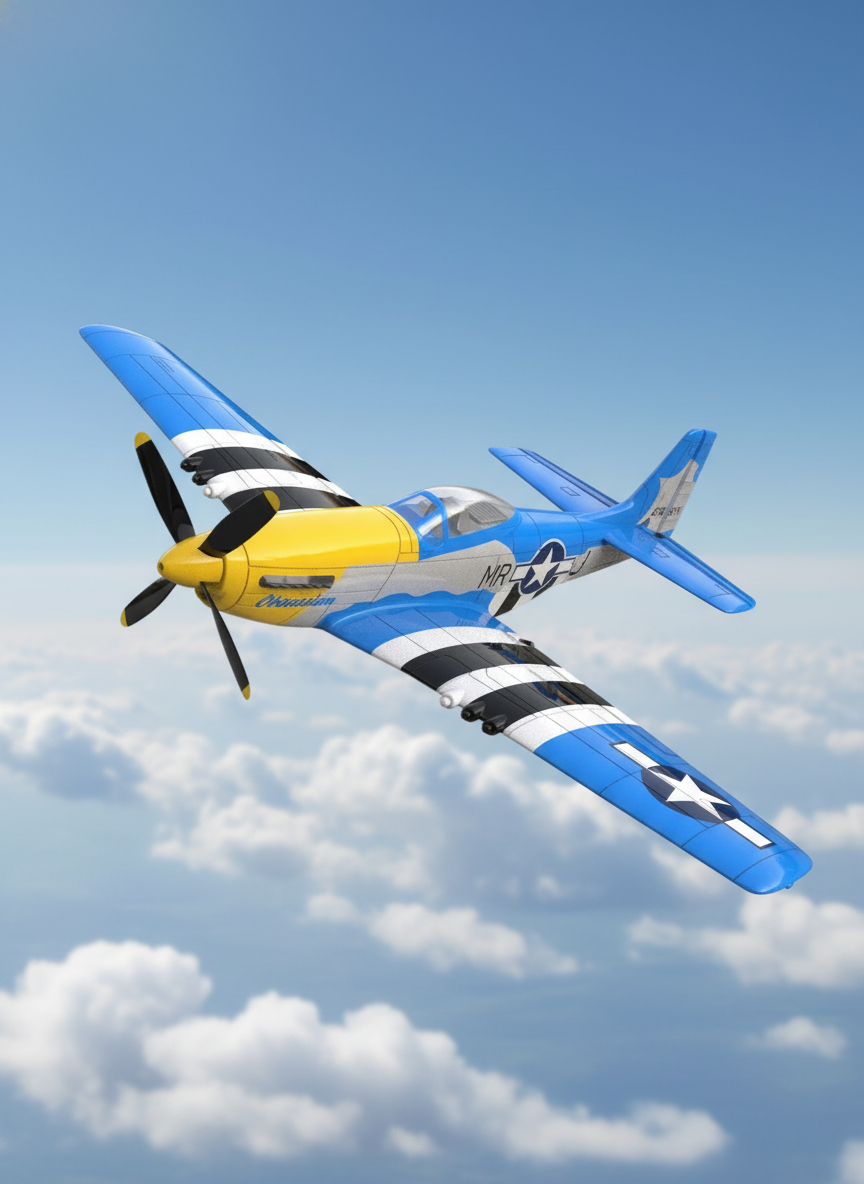 Миниатюра Радиоуправляемый самолет Volantex Mustang P-51 RTF 1