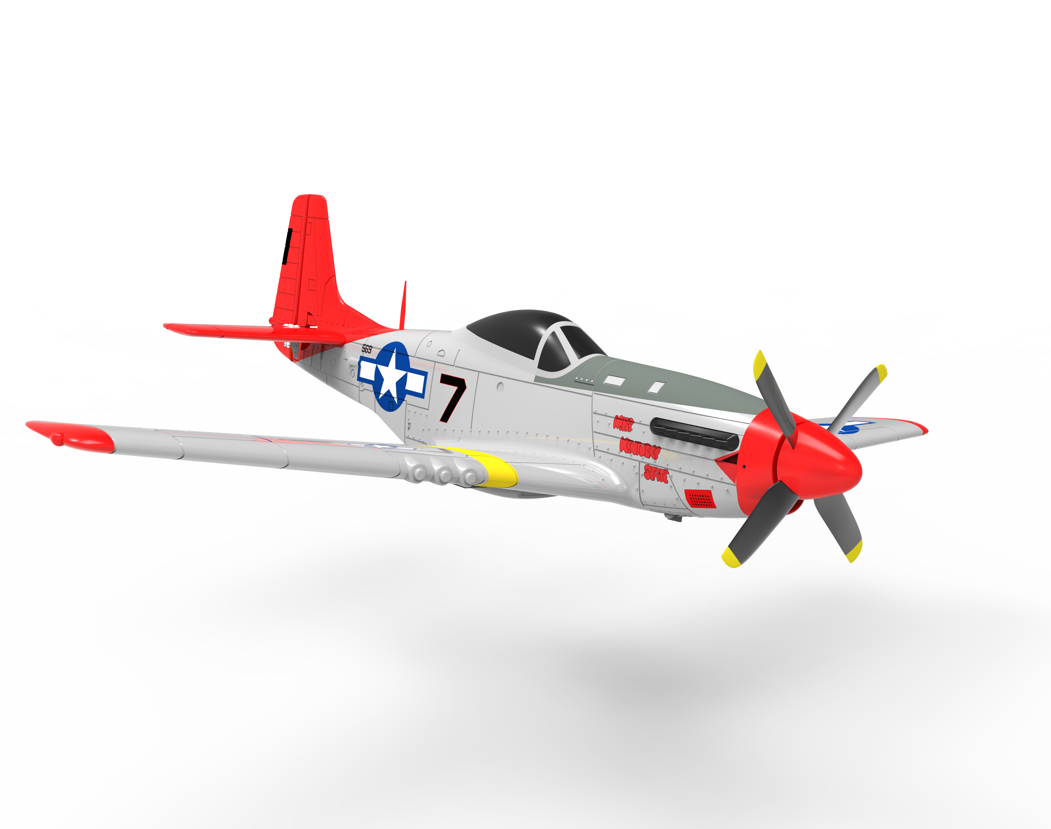 Миниатюра Радиоуправляемый самолет Volantex 768-1 Mustang RTF 6