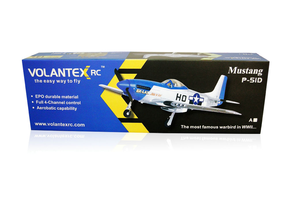 Миниатюра Радиоуправляемый самолет Volantex 768-1 Mustang RTF 7