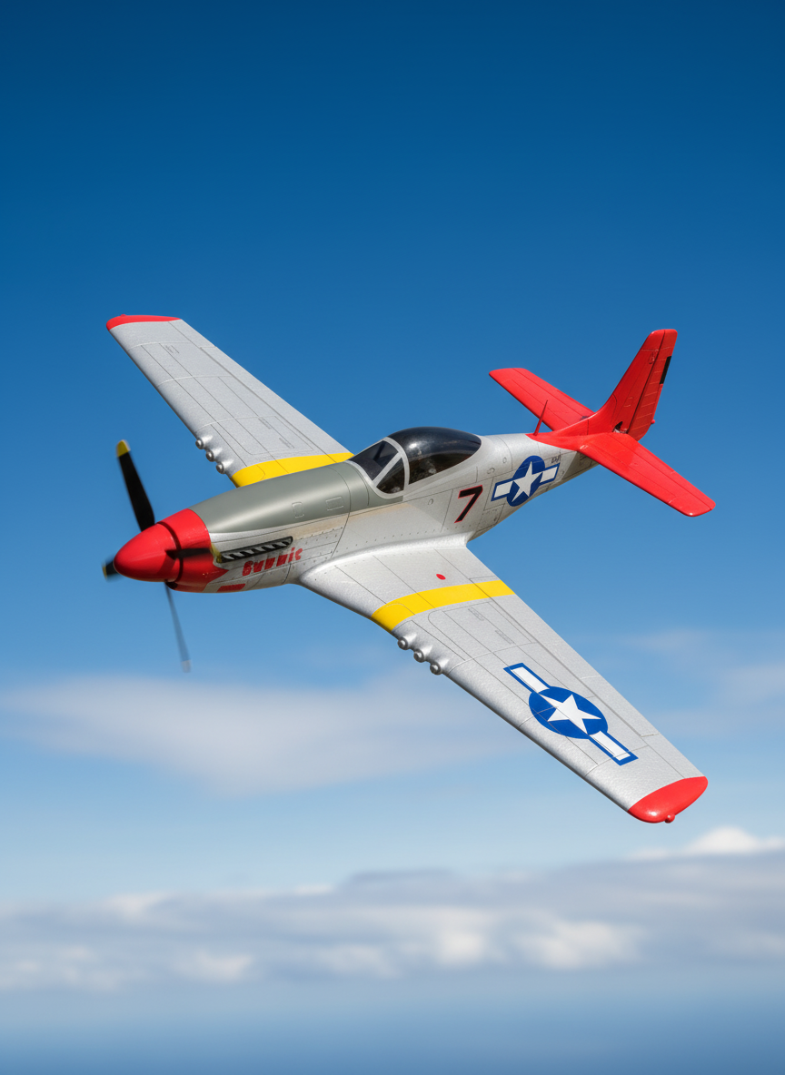 Миниатюра Радиоуправляемый самолет Volantex 768-1 Mustang RTF 1