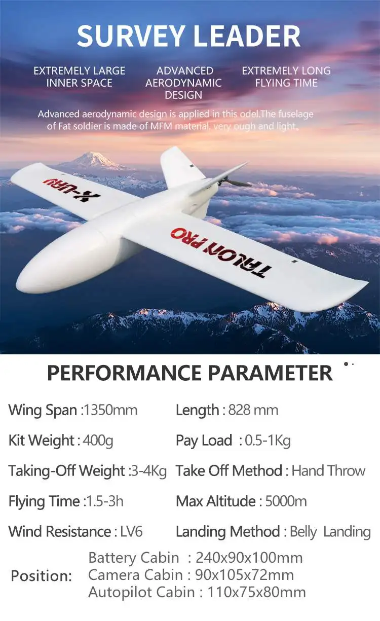 Миниатюра Планер X-UAV Talon 1350 Pro "Fat Soldier" KIT 2