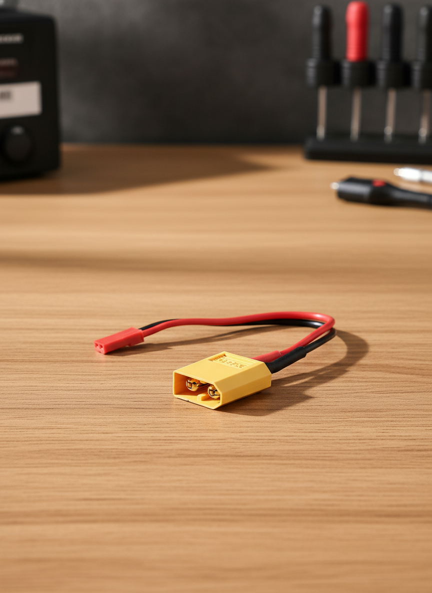 Миниатюра Переходник XT60 папа Male - JST мама Female на проводе 10 см, 22AWG 1