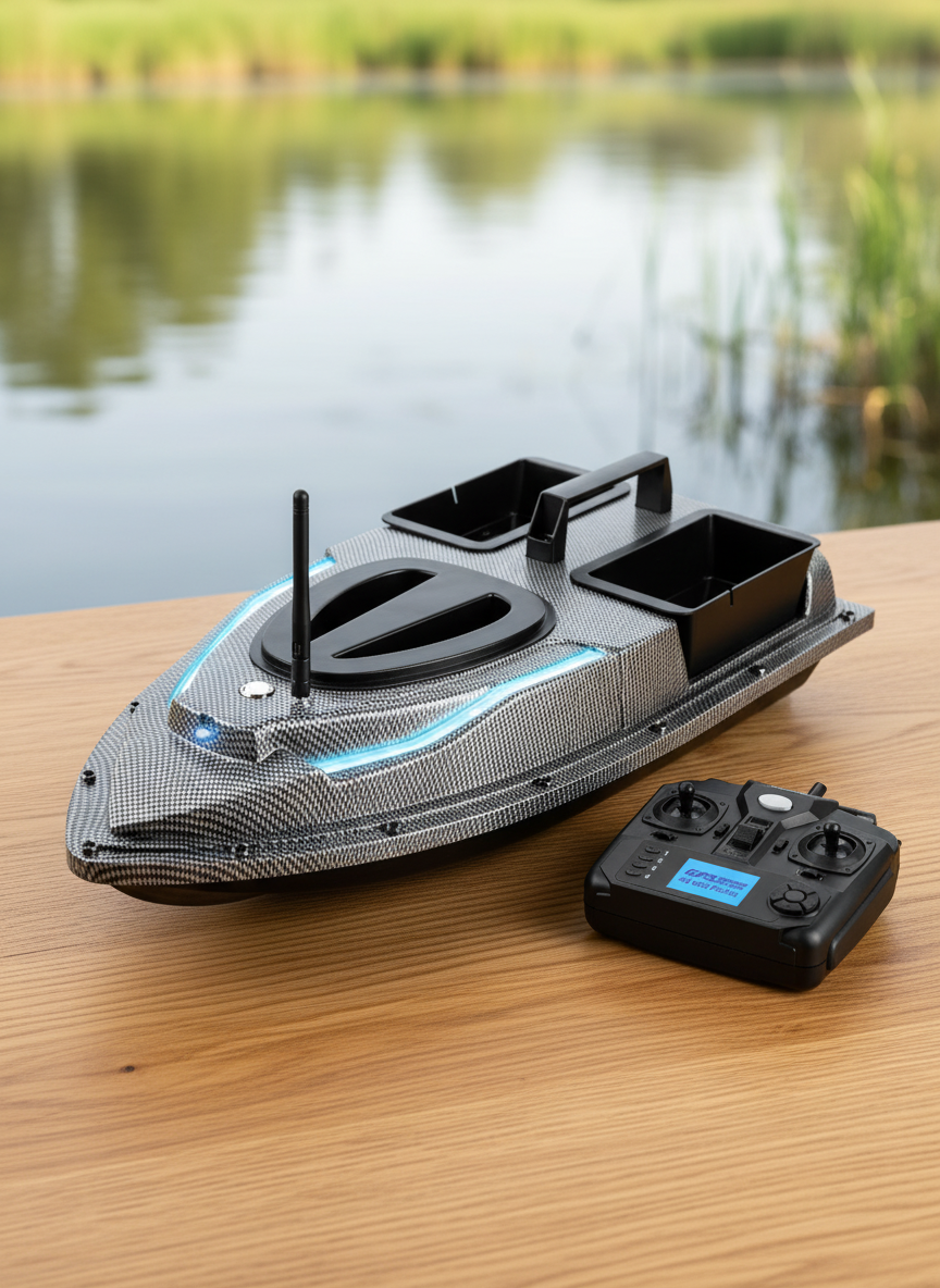 Миниатюра Радиоуправляемый прикормочный катер Flytec V900 GPS 1