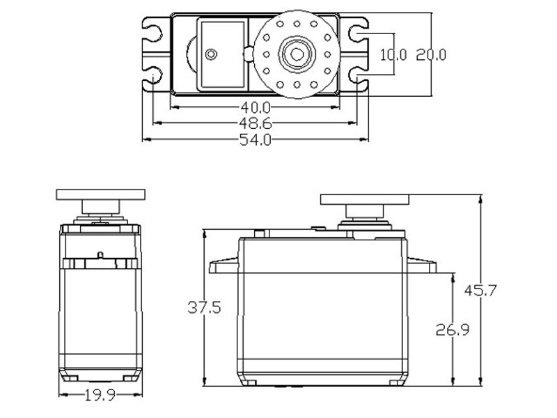 Миниатюра Рулевая машинка K-power M1500 KP-M1500 3