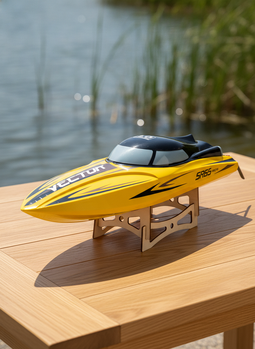 Миниатюра Радиоуправляемый катер Racent Vector SR65 RTR желтый 1