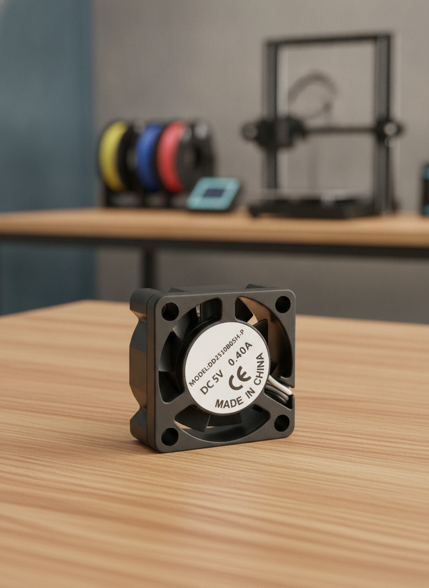 Миниатюра Вентилятор 25x25x10мм 5V 0.4A на подшипниках для Bambu Lab A1, A1 mini 1