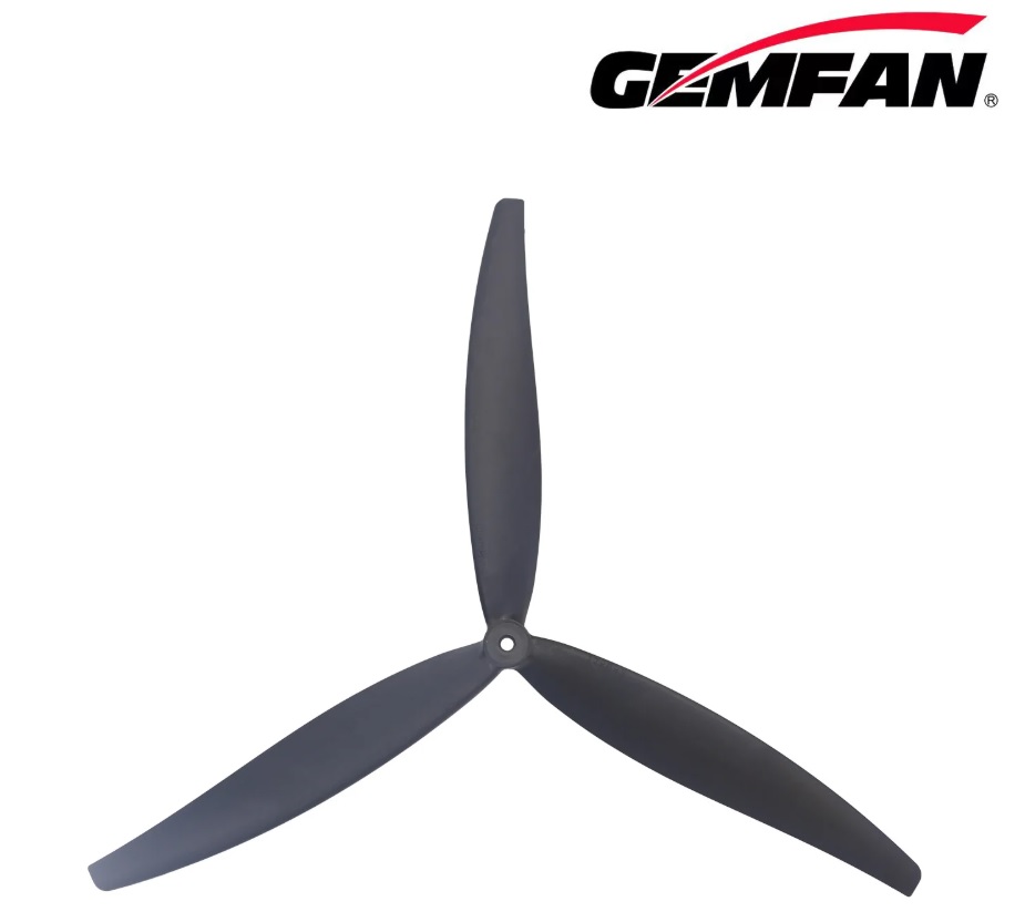 Миниатюра Пропеллер Gemfan Cinelifter 10.1x5.5 3-х лопастной  1 пара для квадрокоптера PMGN10155-3B 2