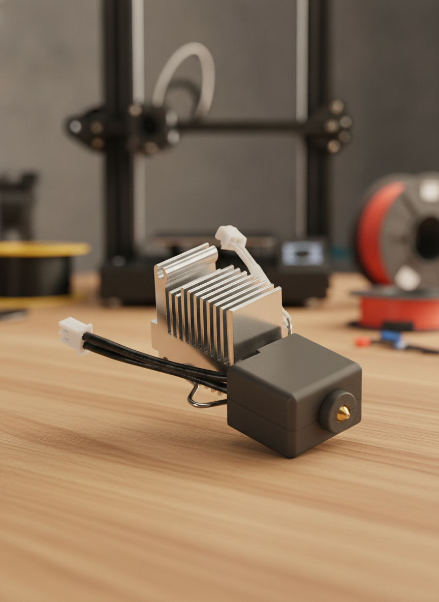 Миниатюра Хотэнд с соплом закаленной сталью для Anycubic Kobra 3 1