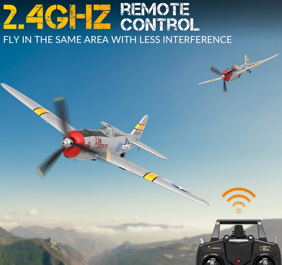 Миниатюра RC самолет VOLANTEXRC P47 Thunderbolt с гироскопом Xpilot для начинающих 761-16 7