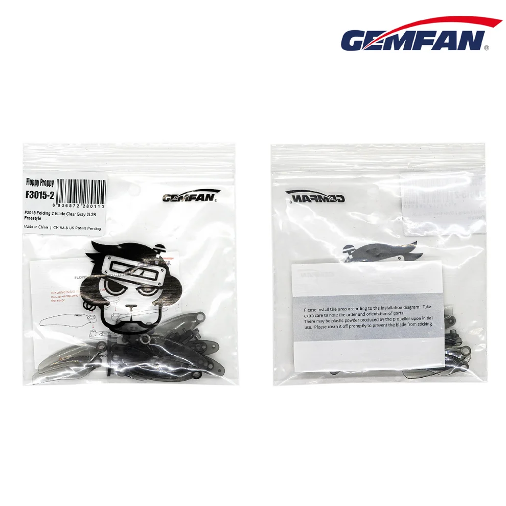 Миниатюра Пропеллер Gemfan Floppy Proppy 3015 2-х лопастной для 3-дюймовых FPV дронов PCF3015-2G 3