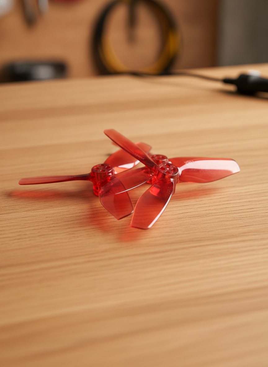 Миниатюра Пропеллер Gemfan Drone Soccer PC 3024 3-х лопастной 2.4 дюйма для дронов PMPC3024-3R 1