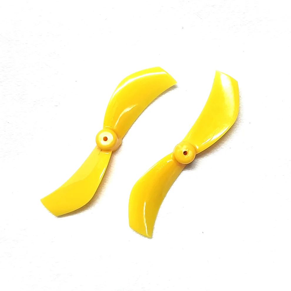 Миниатюра Пропеллер Gemfan 40мм 1,6" 1610 на вал 1mm 2-х лопастной (Yellow) 4 пары 1