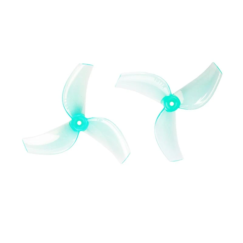 Миниатюра Пропеллер Gemfan 40мм 1,6" 1611 3-х лопастной под вал 1.5mm (Aquamarine) 4 пары 1