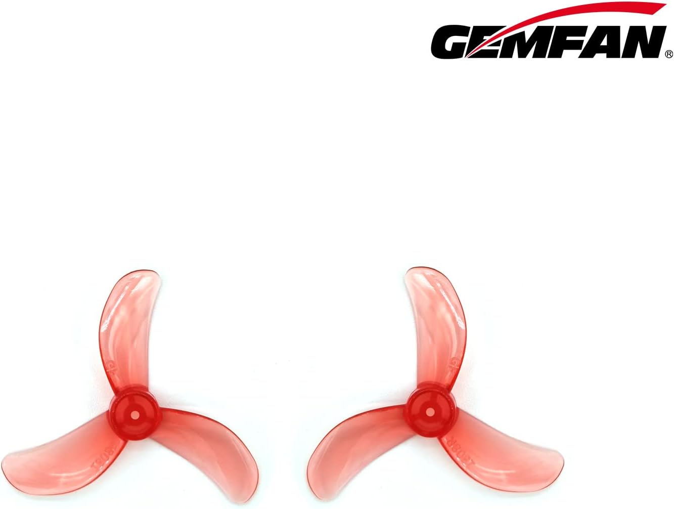 Миниатюра Пропеллер Gemfan 40мм 1,6" 1608 3-х лопастной под вал 1.5mm (Macho Pink) 4 пары 2