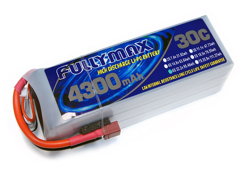 Миниатюра Аккумулятор LiPo Fullymax 22.2V 4300мАч 30C FB4300HP-6S 3