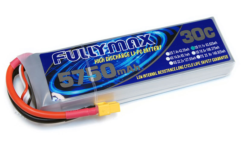 Миниатюра Аккумулятор LiPo Fullymax 11.1V 5750мАч 30C FB5750HP-3S 2