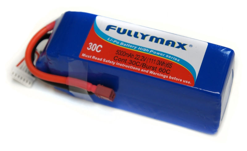 Миниатюра Аккумулятор LiPo Fullymax 22.2V 5000мАч 30C FB5000HP-6S 3