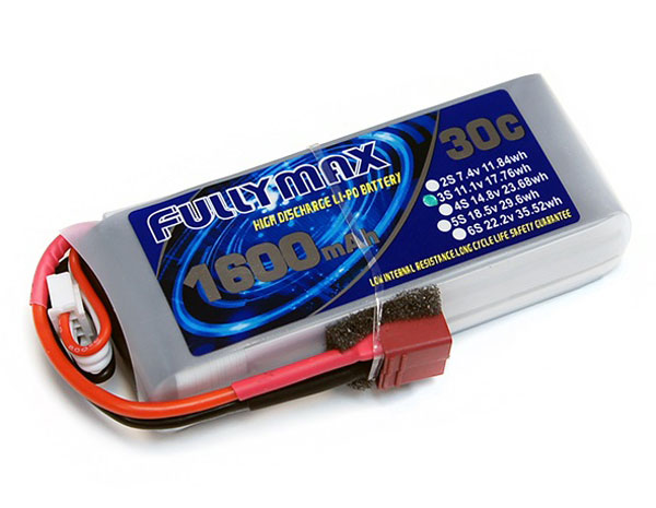 Миниатюра Аккумулятор LiPo Fullymax 11.1 V 1600 mAh 30C для RC моделей 2