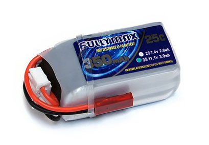 Миниатюра Аккумулятор LiPo Fullymax 11.1 V 350 mAh 25C 2